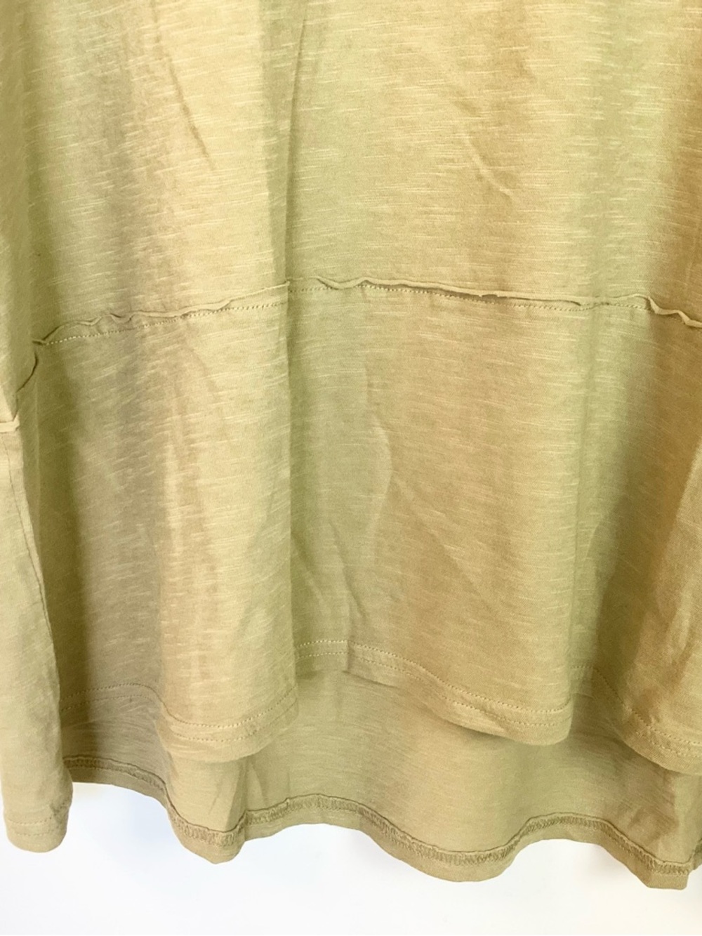 NWOT Pact Organic Cotton Short Sleeve Exposed Seam T-Shirt - Green - XXL - Picture 3 of 6